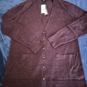 Banana Republic Purple Cardigan Sweater